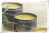 cotton wick tin candle